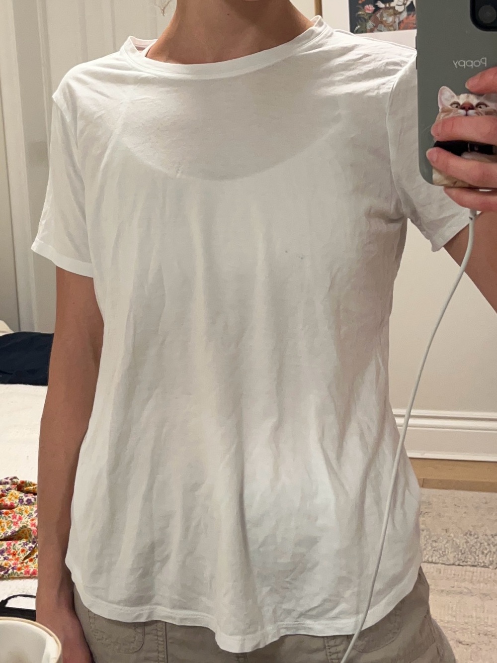FIGS Underscrub Women's White Crewneck T-Shirt